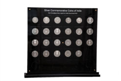 23 Silver Commemorative Coins of India Government Mint (₹10–₹1000) Acrylic Display